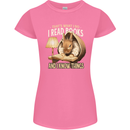 I Read Books & Know Things Bookworm Rabbit Womens Petite Cut T-Shirt Azalea