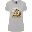 I Read Books & Know Things Bookworm Rabbit Womens Wider Cut T-Shirt Sports Grey