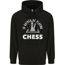 I'd Rather Be Playing Chess Mens 80% Cotton Hoodie Black