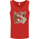 I'm Sexy and I Throw It Funny Darts Player Mens Vest Tank Top Red