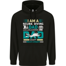 I'm a Scuba Dad Funny Fathers Day Diver Dive Childrens Kids Hoodie Black