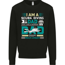 I'm a Scuba Dad Funny Fathers Day Diver Dive Mens Sweatshirt Jumper Black