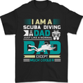 I'm a Scuba Dad Funny Fathers Day Diver Dive Mens T-Shirt 100% Cotton Black