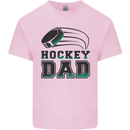 Ice Hockey Dad Fathers Day Kids T-Shirt Childrens Light Pink
