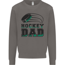 Ice Hockey Dad Fathers Day Mens Sweatshirt Jumper Charcoal