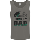Ice Hockey Dad Fathers Day Mens Vest Tank Top Charcoal