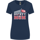 Ice Hockey Mom Mothers Day Womens Wider Cut T-Shirt Navy Blue