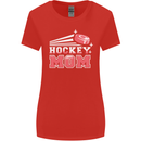 Ice Hockey Mom Mothers Day Womens Wider Cut T-Shirt Red