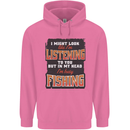 In My Head I'm Busy Fishing Fisherman Funny Mens 80% Cotton Hoodie Azelea