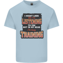 In My Head I'm Busy Training Gym Bodybuilding Kids T-Shirt Childrens Light Blue