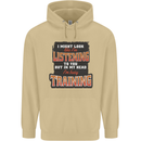 In My Head I'm Busy Training Gym Bodybuilding Mens 80% Cotton Hoodie Sand