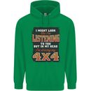 In My Head I'm Driving My 4X4 Off Roading Mens 80% Cotton Hoodie Irish Green