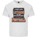 In My Head I'm Playing Football Funny Kids T-Shirt Childrens White
