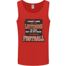 In My Head I'm Playing Football Funny Mens Vest Tank Top Red