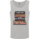 In My Head I'm Playing Football Funny Mens Vest Tank Top Sports Grey