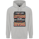In My Head I'm Scuba Diving Diver Funny Mens 80% Cotton Hoodie Sports Grey