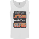 In My Head I've Gone Golfing Funny Golf Mens Vest Tank Top White