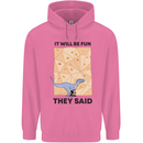 Indoor Rock Climbing Wall Funny T-Rex Dinosaur Mens 80% Cotton Hoodie Azelea