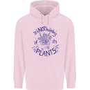 It's Not Hoarding if Its House Plants Funny Mens 80% Cotton Hoodie Light Pink