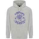It's Not Hoarding if Its House Plants Funny Mens 80% Cotton Hoodie Sports Grey