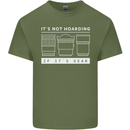 It's Not Hoarding if its Photography Photographer Mens Cotton T-Shirt Tee Top Military Green