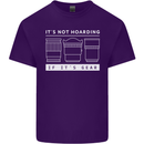 It's Not Hoarding if its Photography Photographer Mens Cotton T-Shirt Tee Top Purple