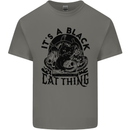 Its a Black Cat Thing Halloween Mens Cotton T-Shirt Tee Top Charcoal