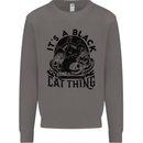 Its a Black Cat Thing Halloween Mens Sweatshirt Jumper Charcoal