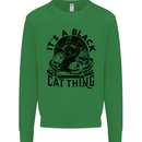 Its a Black Cat Thing Halloween Mens Sweatshirt Jumper Irish Green
