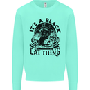 Its a Black Cat Thing Halloween Mens Sweatshirt Jumper Peppermint
