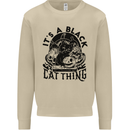 Its a Black Cat Thing Halloween Mens Sweatshirt Jumper Sand