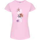Japanese Flowers Quote Japan Love Womens Petite Cut T-Shirt Light Pink