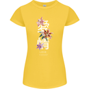 Japanese Flowers Quote Japan Love Womens Petite Cut T-Shirt Yellow