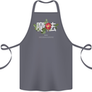 Japanese Flowers Quote Japan Magic Cotton Apron 100% Organic Steel