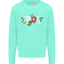 Japanese Flowers Quote Japan Magic Kids Sweatshirt Jumper Peppermint