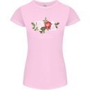 Japanese Flowers Quote Japan Magic Womens Petite Cut T-Shirt Light Pink