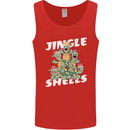 Jingle Shell Funny Christmas Tortoise Turtle Xmas Mens Vest Tank Top Red