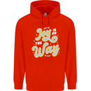 Joy On the Way New Baby Pregnancy Pregnant Mens 80% Cotton Hoodie Bright Red