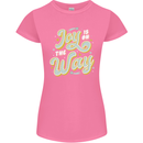 Joy On the Way New Baby Pregnancy Pregnant Womens Petite Cut T-Shirt Azalea