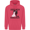 Just Married Under New Management Childrens Kids Hoodie Heliconia