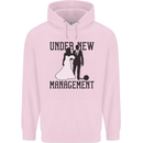 Just Married Under New Management Childrens Kids Hoodie Light Pink