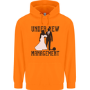 Just Married Under New Management Childrens Kids Hoodie Orange