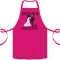 Just Married Under New Management Cotton Apron 100% Organic Pink