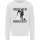 Just Married Under New Management Kids Sweatshirt Jumper White