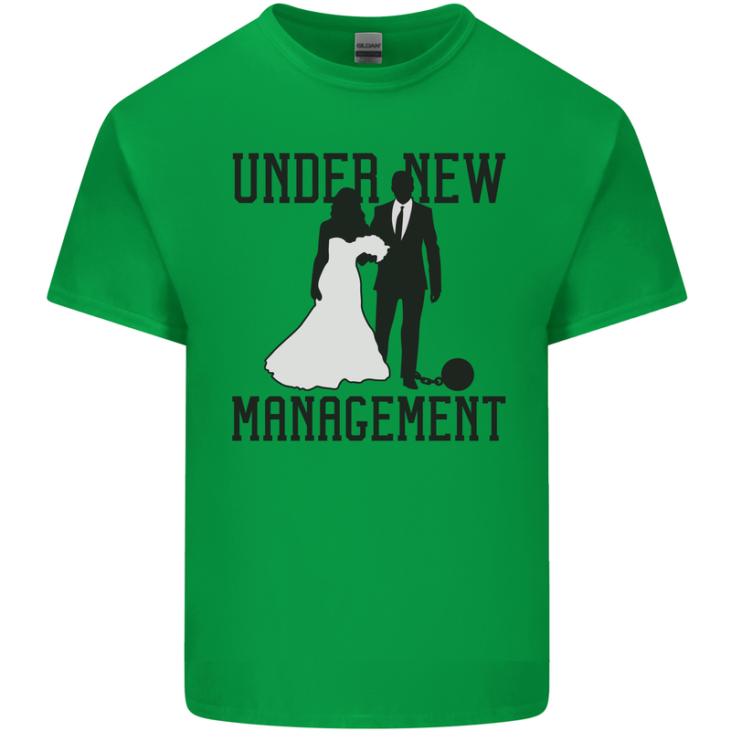 Just Married Under New Management Kids T-Shirt Childrens Irish Green