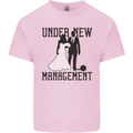 Just Married Under New Management Kids T-Shirt Childrens Light Pink