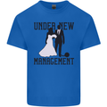 Just Married Under New Management Mens Cotton T-Shirt Tee Top Royal Blue