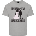 Just Married Under New Management Mens Cotton T-Shirt Tee Top Sports Grey