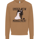 Just Married Under New Management Mens Sweatshirt Jumper Caramel Latte