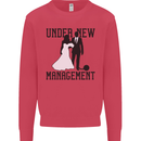 Just Married Under New Management Mens Sweatshirt Jumper Heliconia